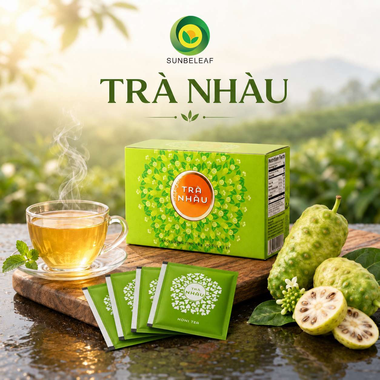 Trà túi lọc Lục Lam pha đúng kỹ thuật