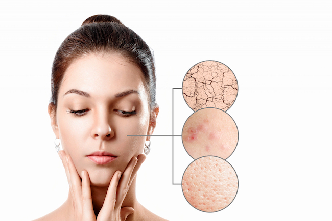 Minh họa các hoạt chất phục hồi chuyên sâu cho làn da khô dưới máy lạnh