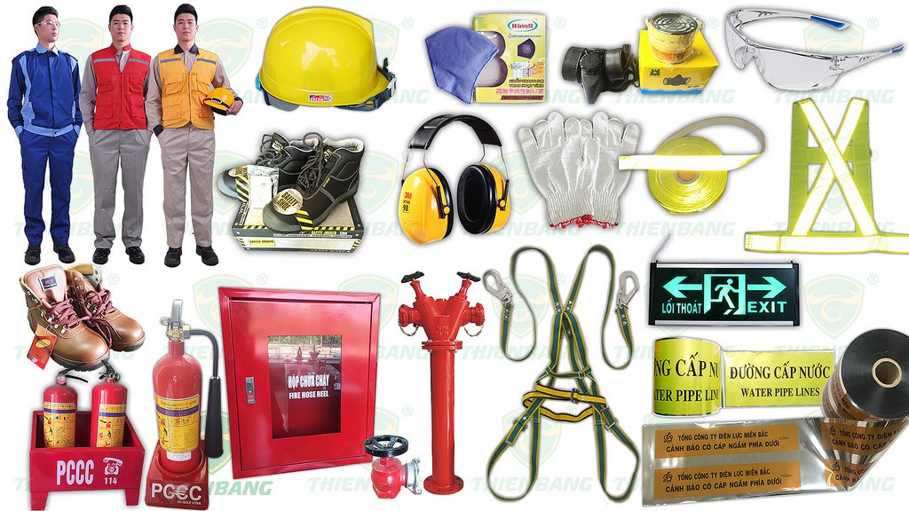 Hình ảnh các loại găng tay chống hóa chất và thiết bị bảo hộ lao động chất lượng cao