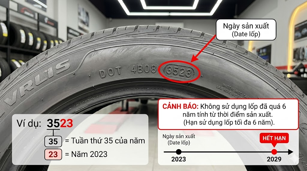 Kiểm tra thông số kỹ thuật và độ bền của lốp xe ô tô phù hợp với khí hậu Việt Nam