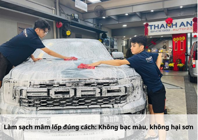 Làm sạch mâm lốp đúng cách: Không bạc màu, không hại sơn