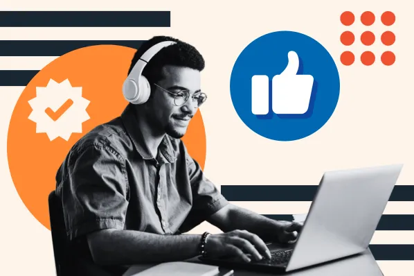 A professional workspace setup with digital marketing tools