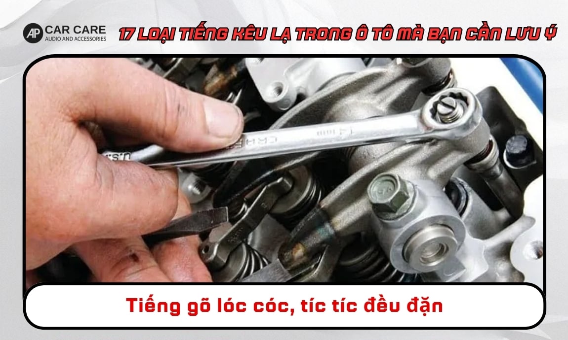 Tiếng gõ lóc cóc, tíc tíc đều đặn