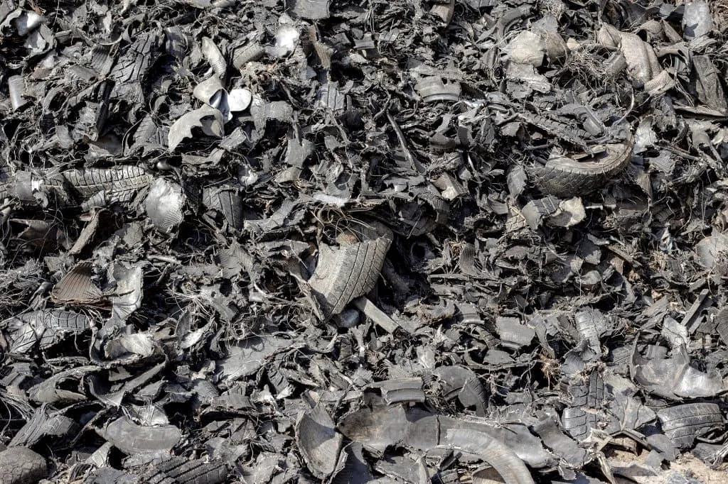 Tire shreds provided by EcoShred