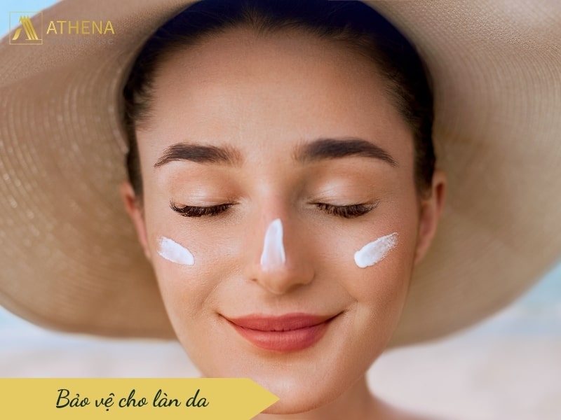 Bảo vệ da đang phục hồi khỏi tác động của tia UV