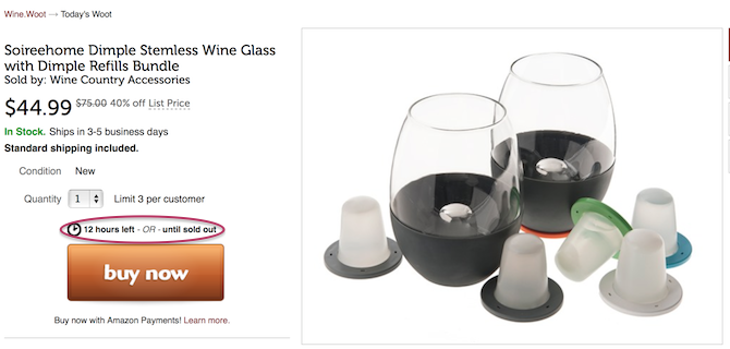 Daily deal sites use strict time limits to create habitual shopping behavior