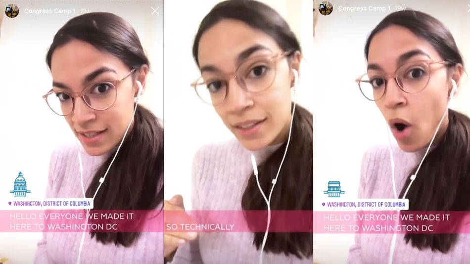 Instagram Story with closed captioning for those who can't watch with sound on