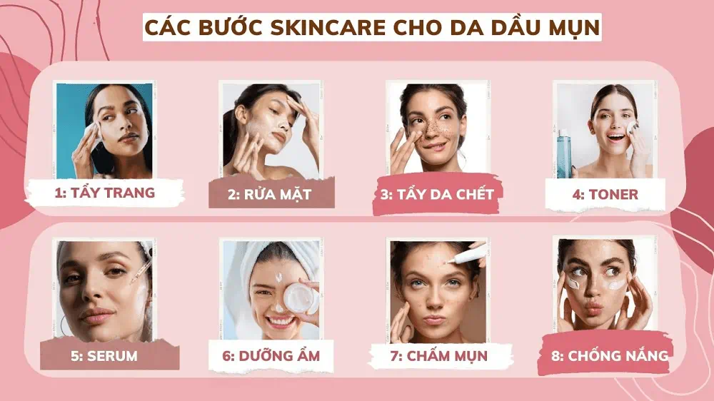 Da mụn và cách xử lý vào mùa nóng: Skincare sáng tối giản