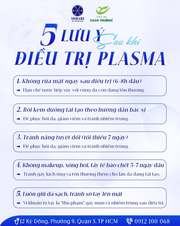 Chăm sóc da sau 7 ngày làm Plasma: Lộ trình phục hồi chuyên sâu