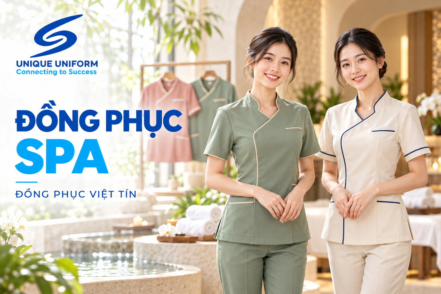 Đồng phục Spa Chuyên Nghiệp: Thiết Kế Chữa Lành, Gắn Kết Không Gian
