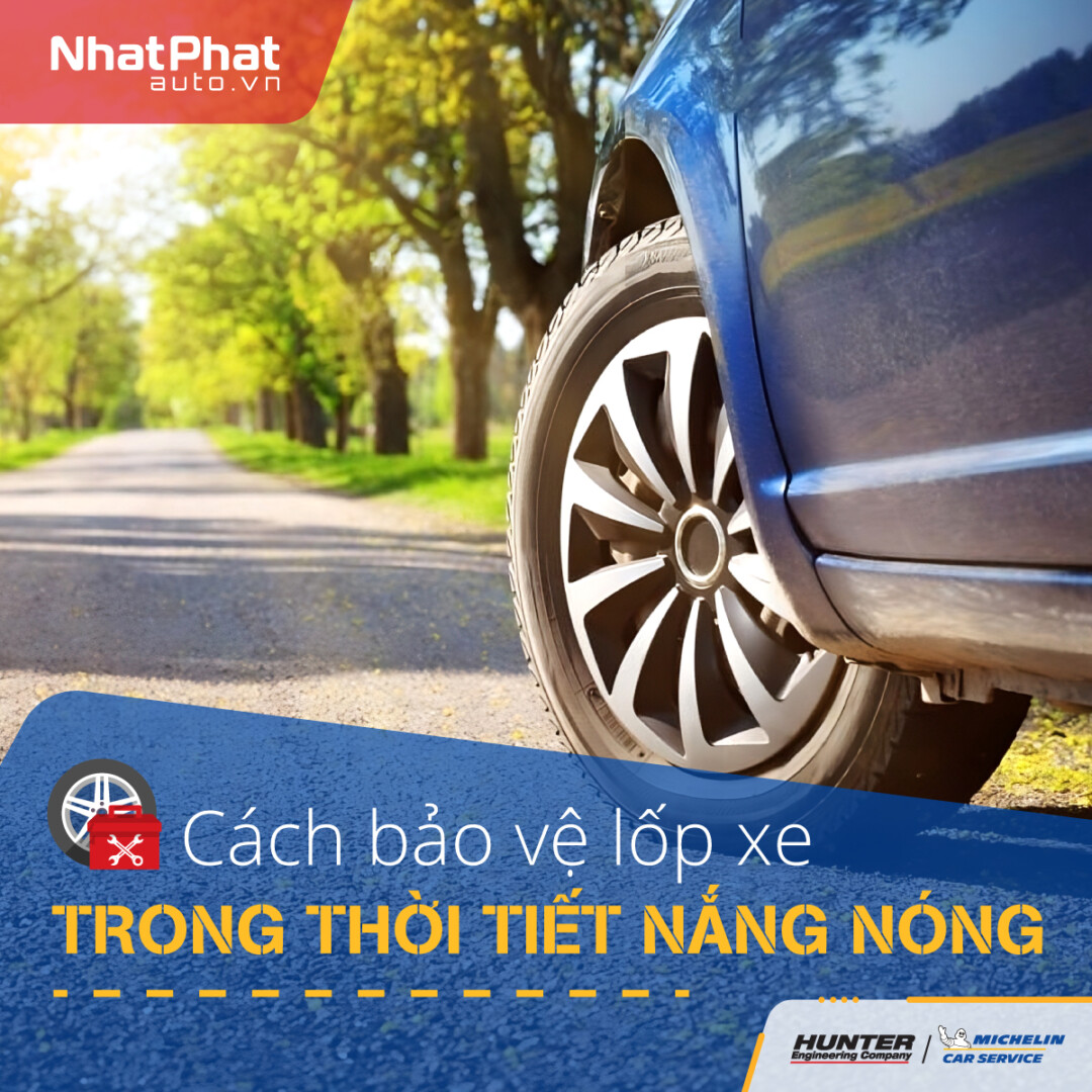 Lốp ô tô nắng 40°C: Ngừa nứt chân chim và suy giảm cao su