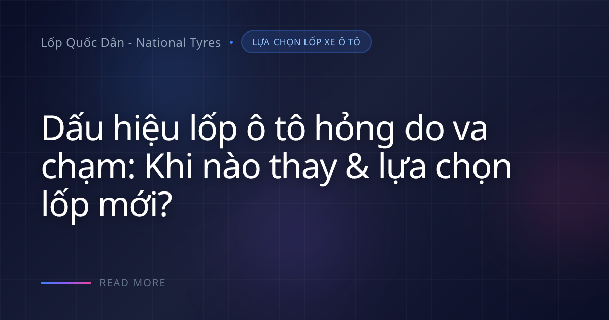 Sợi bố thép đứt: Khi vá lốp xe hỏng không còn là giải pháp